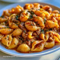 One-Pot Creamy Beef and Shells