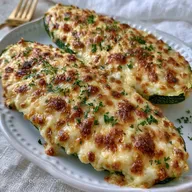 Four Cheese Zucchini Boats in 45 Minutes