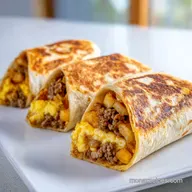 Breakfast Burritos with Egg and Sausage