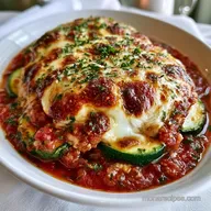 Baked Mozzarella Marinara Zucchini