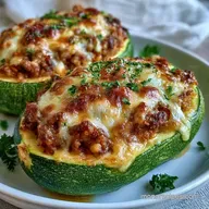 Mozzarella Zucchini Boats for 4 Servings