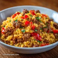 Spanish Rice Ground Beef for 6 Servings