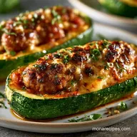 Spicy Italian Zucchini Boats: 4 Servings
