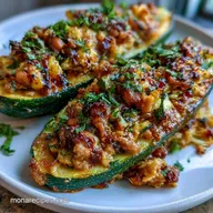 Turkey Stuffed Zucchini in 35 Minutes