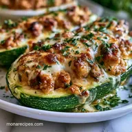 Turkey Taco Zucchini Boats for 4 Servings