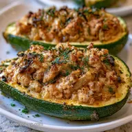 Turkey Zucchini Boats for 4 Servings