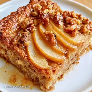 Baked Oatmeal with Pears for 6 Servings