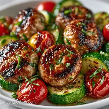 Baked Turkey Sausage Zucchini: 30 Min