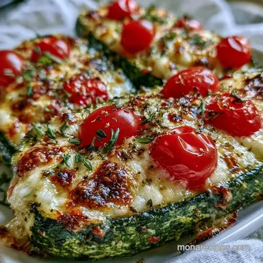Caprese Zucchini Boats in 35 Minutes