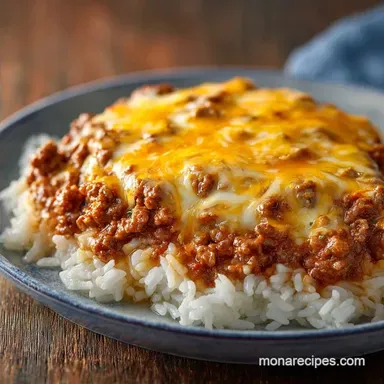 Cheesy Beef and Rice in 35 Minutes