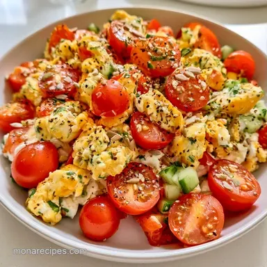 Cottage Cheese Breakfast Egg Bowl for 1 Recipe Card