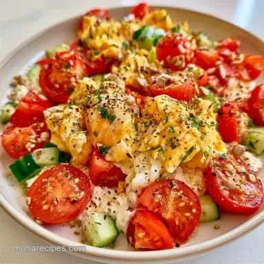 Cottage Cheese Breakfast Egg Bowl for 1