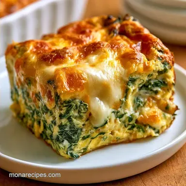Cottage Cheese Egg Bake with Spinach
