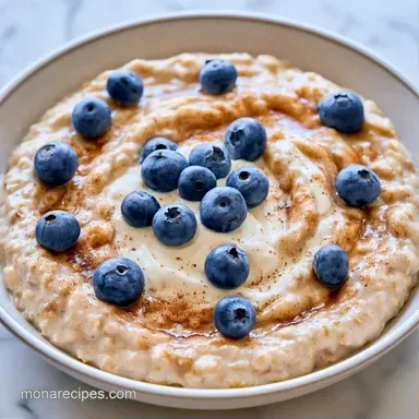 Cottage Cheese Oatmeal Bowl in 15 Minutes Recipe Card