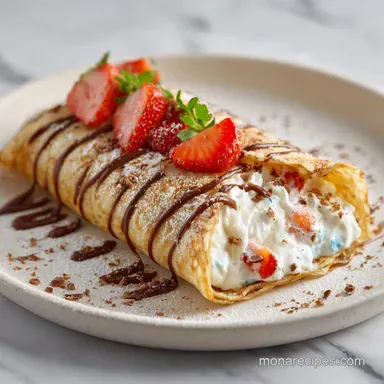 Cream Cheese Crepe Filling in 10 Minutes with Greek Yogurt