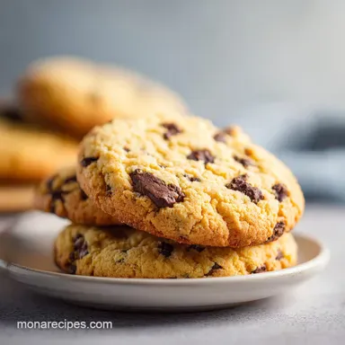 Easy Chewy Chocolate Chip Cookie from Scratch with Vanilla Recipe Card