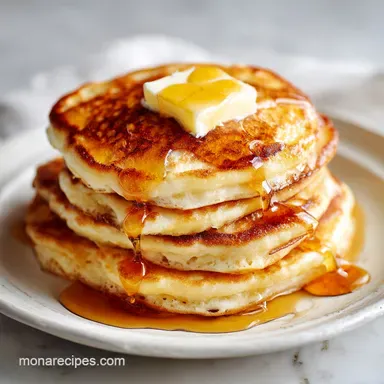 Easy Fluffy Pancakes Recipe From Scratch in 15 Minutes Total Recipe Card