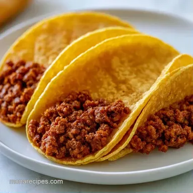 Fast Ground Beef Tacos in 25 Minutes Recipe Card
