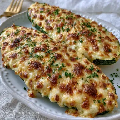 Four Cheese Zucchini Boats in 45 Minutes