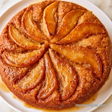 GlutenFree Pear Almond Cake in 1 Hour Recipe Card