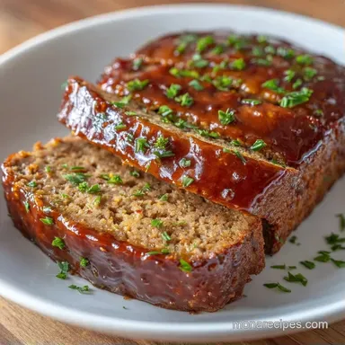 Ground Turkey and Beef Meatloaf: Baked Recipe Card