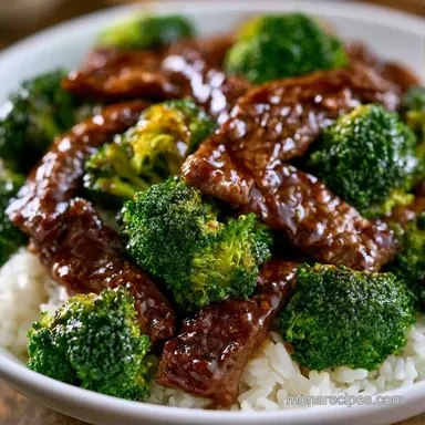 Korean Beef and Broccoli in 25 Minutes Recipe Card