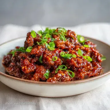 Korean Beef Bowl in 15 Minutes Recipe Card