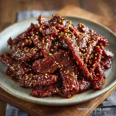 Korean Beef Stir Fry in 25 Minutes Recipe Card