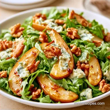Pear Gorgonzola Walnut Salad for 4
