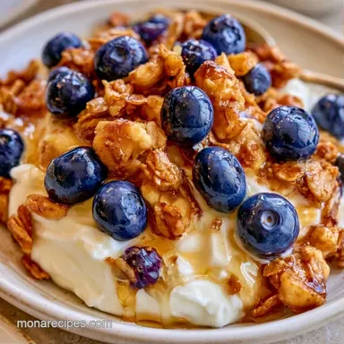 Sweet Cottage Cheese Bowl in 5 Minutes Recipe Card