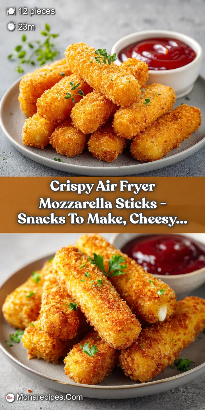 Close-up of a single, oozing mozzarella stick with a crunchy golden-brown crust, ready to be dipped.
