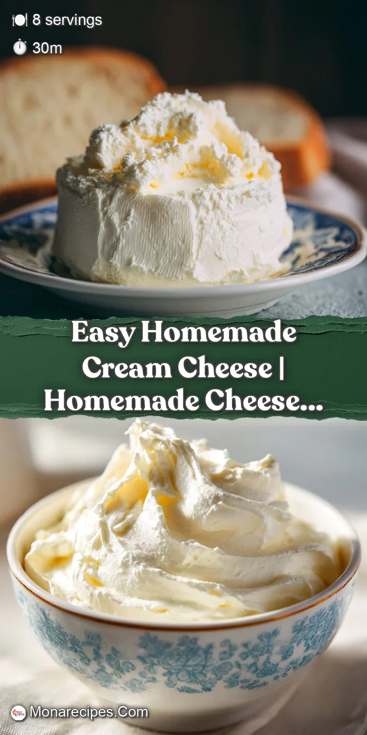 Close-up of luscious, thick cream cheese with delicate ripples and a slight sheen.