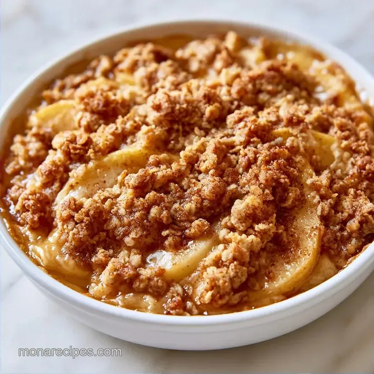 Old Fashioned Apple Pear Crisp: Baked to Golden