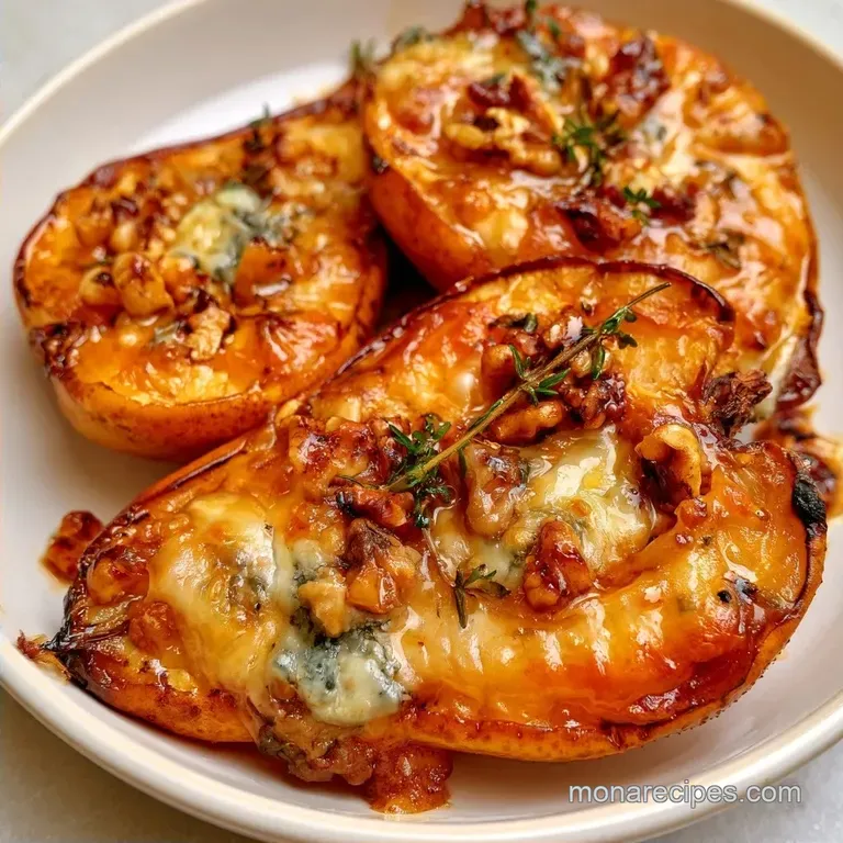 Baked Pears with Blue Cheese and Walnuts