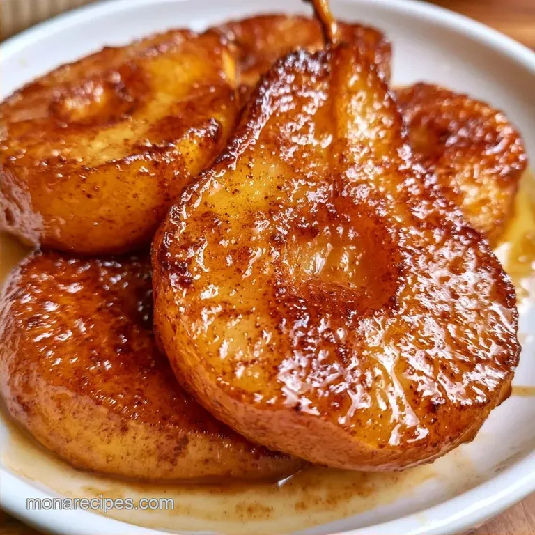 Baked Pears with Cinnamon and Maple Syrup