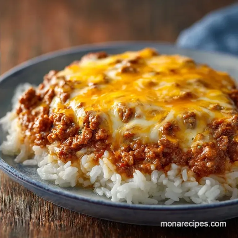 Cheesy Beef and Rice: One-Pot and Fluffy