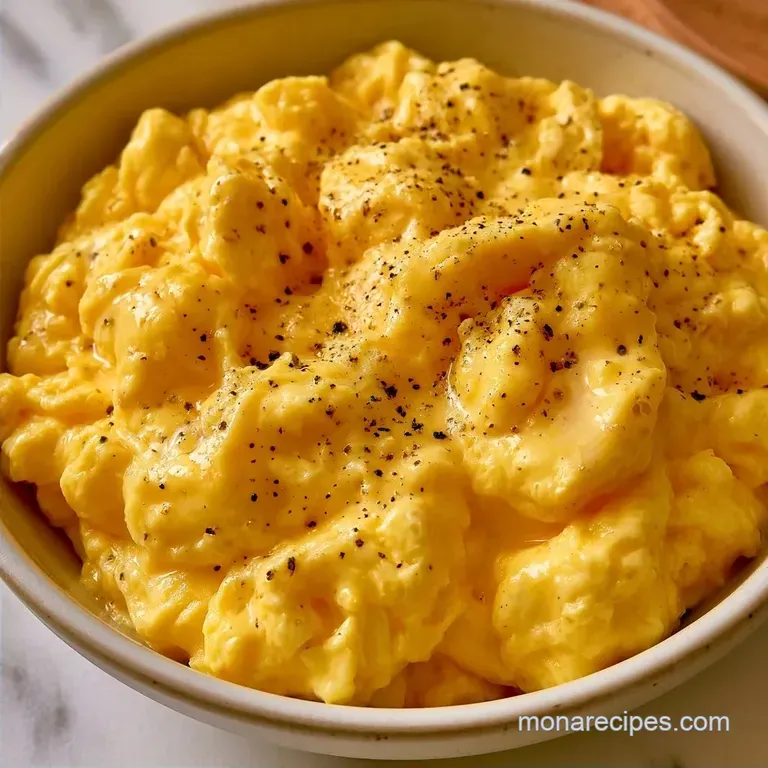 Fluffy Cottage Cheese Scrambled Eggs