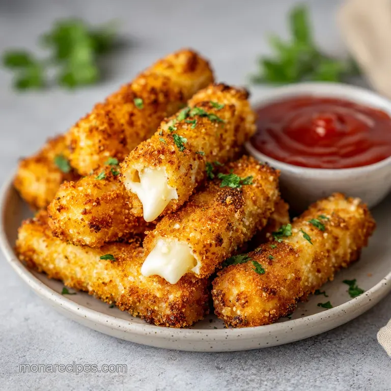 Air Fryer Mozzarella Sticks: Crispy and Gooey