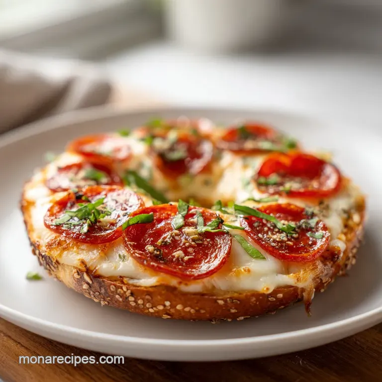 Pizza Bagels: Crispy and Cheesy