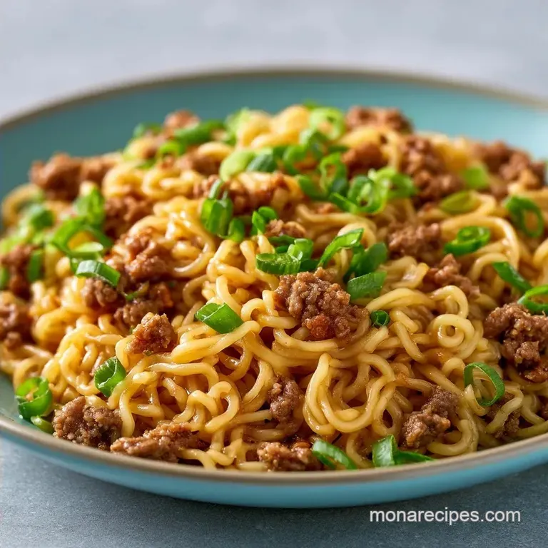 Easy Ground Beef Ramen: 15-Minute Skillet
