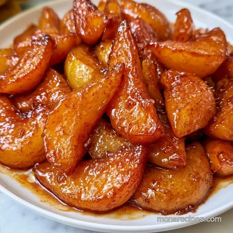 Healthy Maple Baked Pears with Walnuts