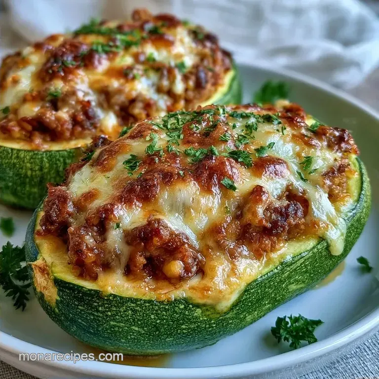 Healthy Mozzarella Zucchini Boats