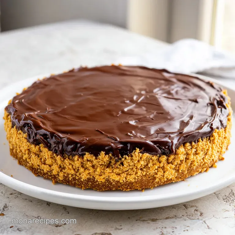 No Bake Chocolate Peanut Butter Pie: Graham Cracker Crust