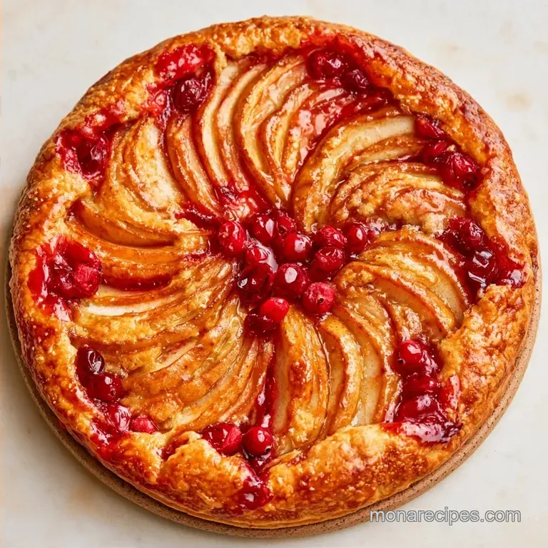 Pear Cranberry Crostata with Chilled Butter
