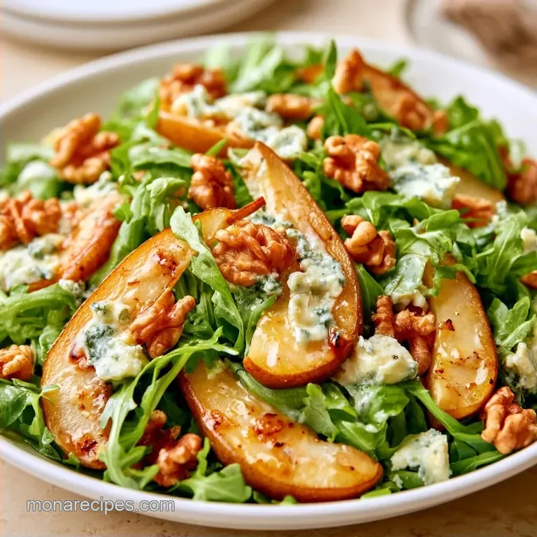 Pear Gorgonzola Walnut Salad in 20 Minutes