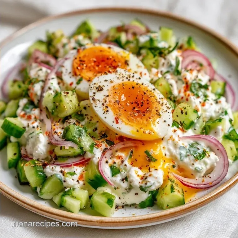High Protein Savory Cottage Cheese Bowl